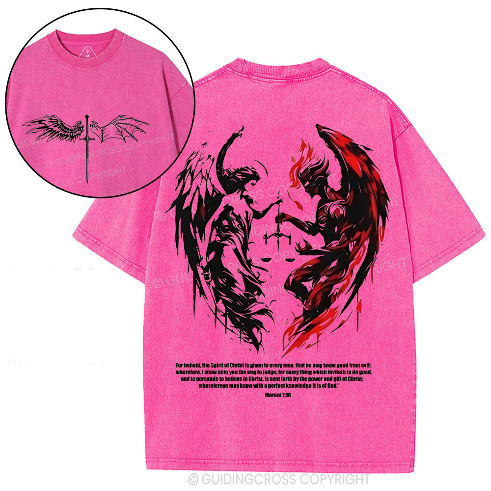 The Lord Spots Me Christian Washed T-Shirt