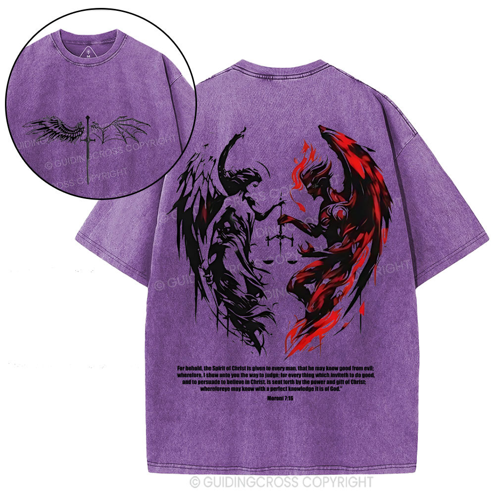 The Lord Spots Me Christian Washed T-Shirt