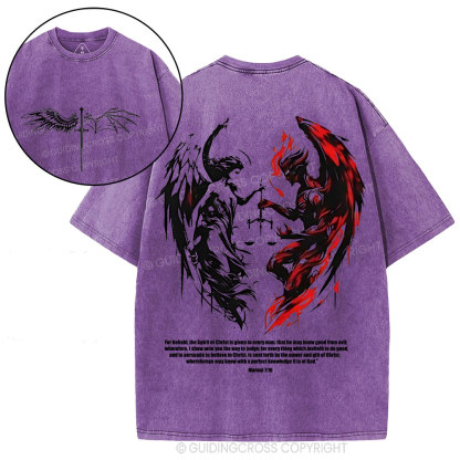 The Lord Spots Me Christian Washed T-Shirt