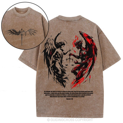 The Lord Spots Me Christian Washed T-Shirt