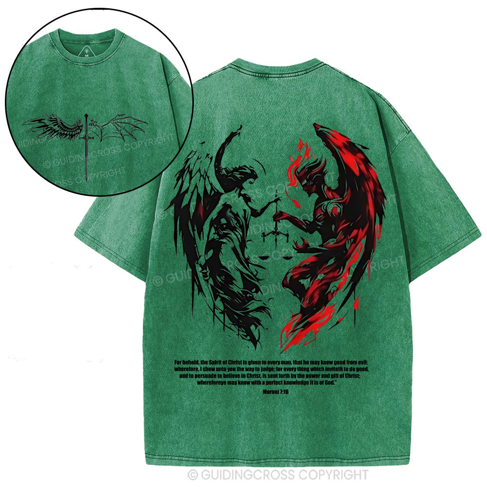 The Lord Spots Me Christian Washed T-Shirt