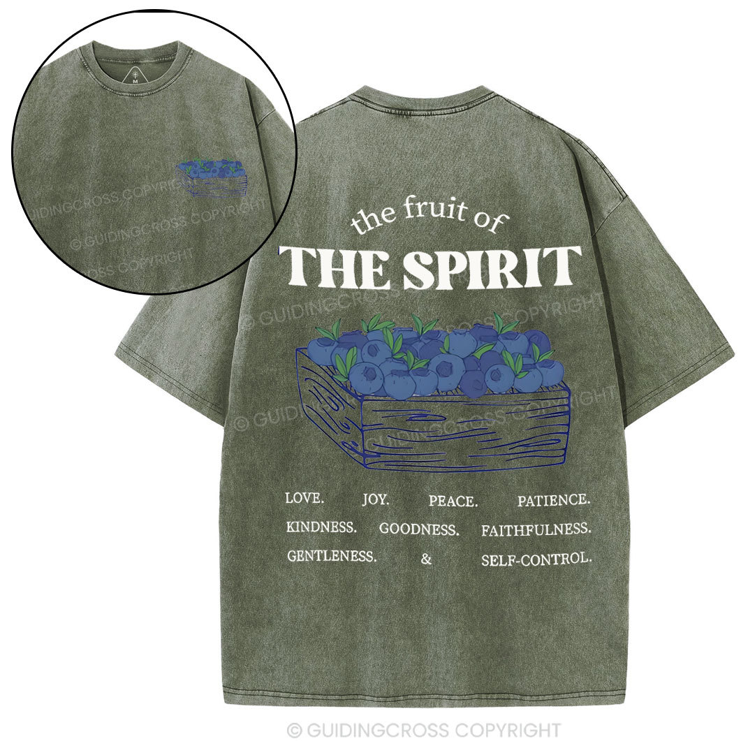 The Spirit Of Fruit Chirstian Washed T-Shirt