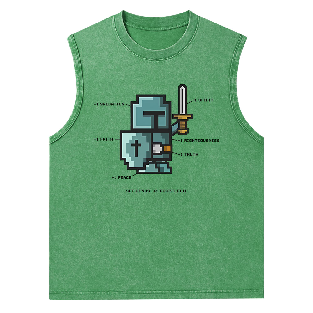 The Spirit of the Warrior Christian Washed Tank Top