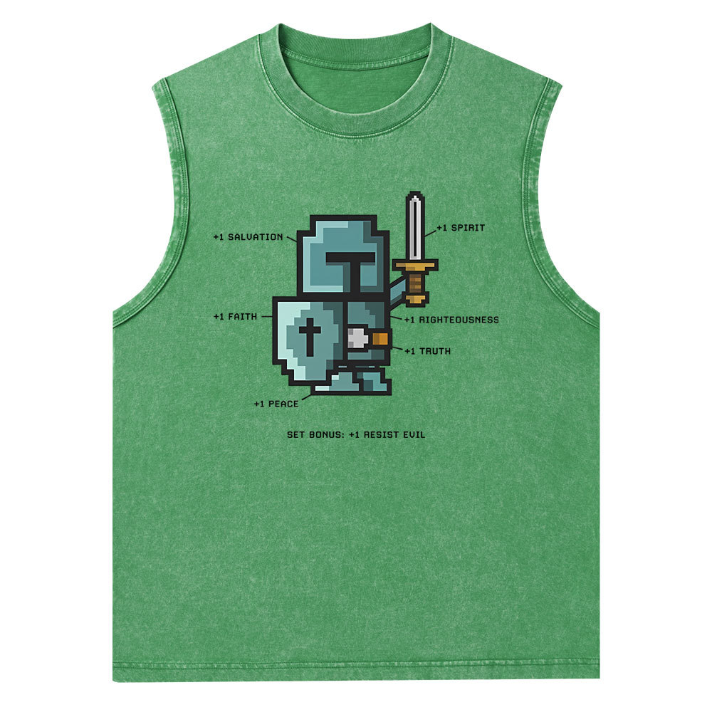 The Spirit of the Warrior Christian Washed Tank Top