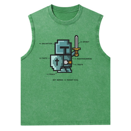 The Spirit of the Warrior Christian Washed Tank Top