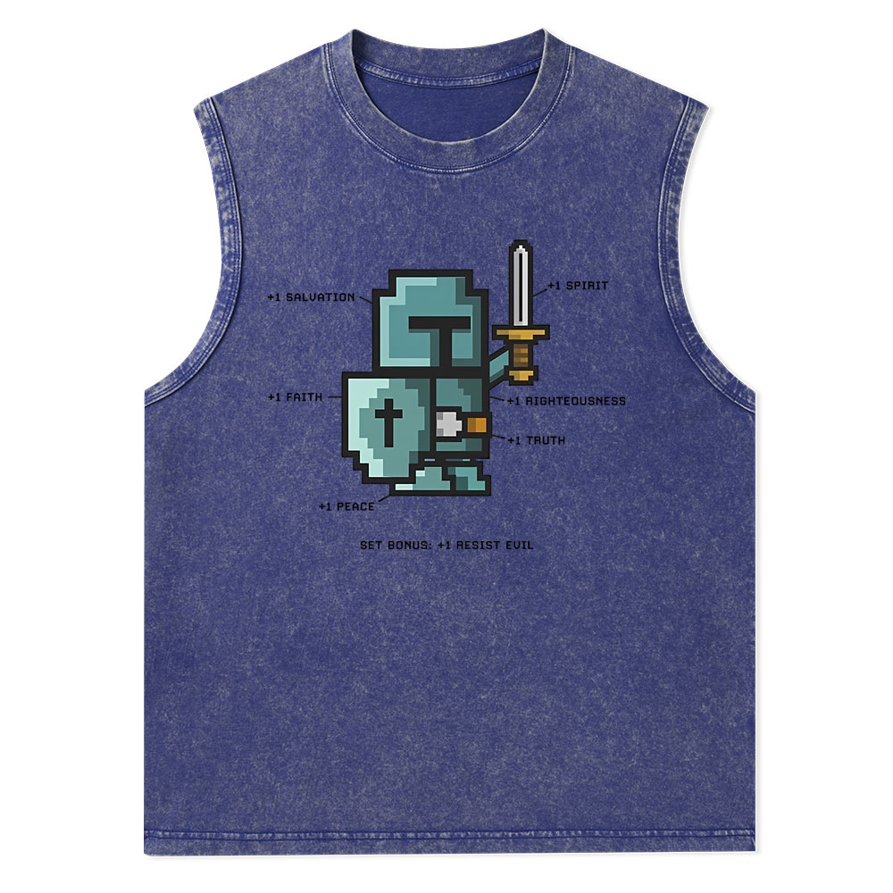 The Spirit of the Warrior Christian Washed Tank Top
