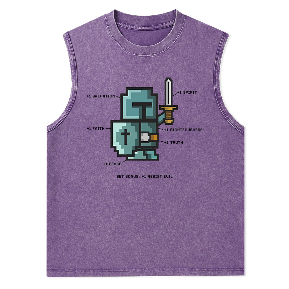 The Spirit of the Warrior Christian Washed Tank Top