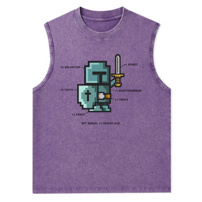 The Spirit of the Warrior Christian Washed Tank Top