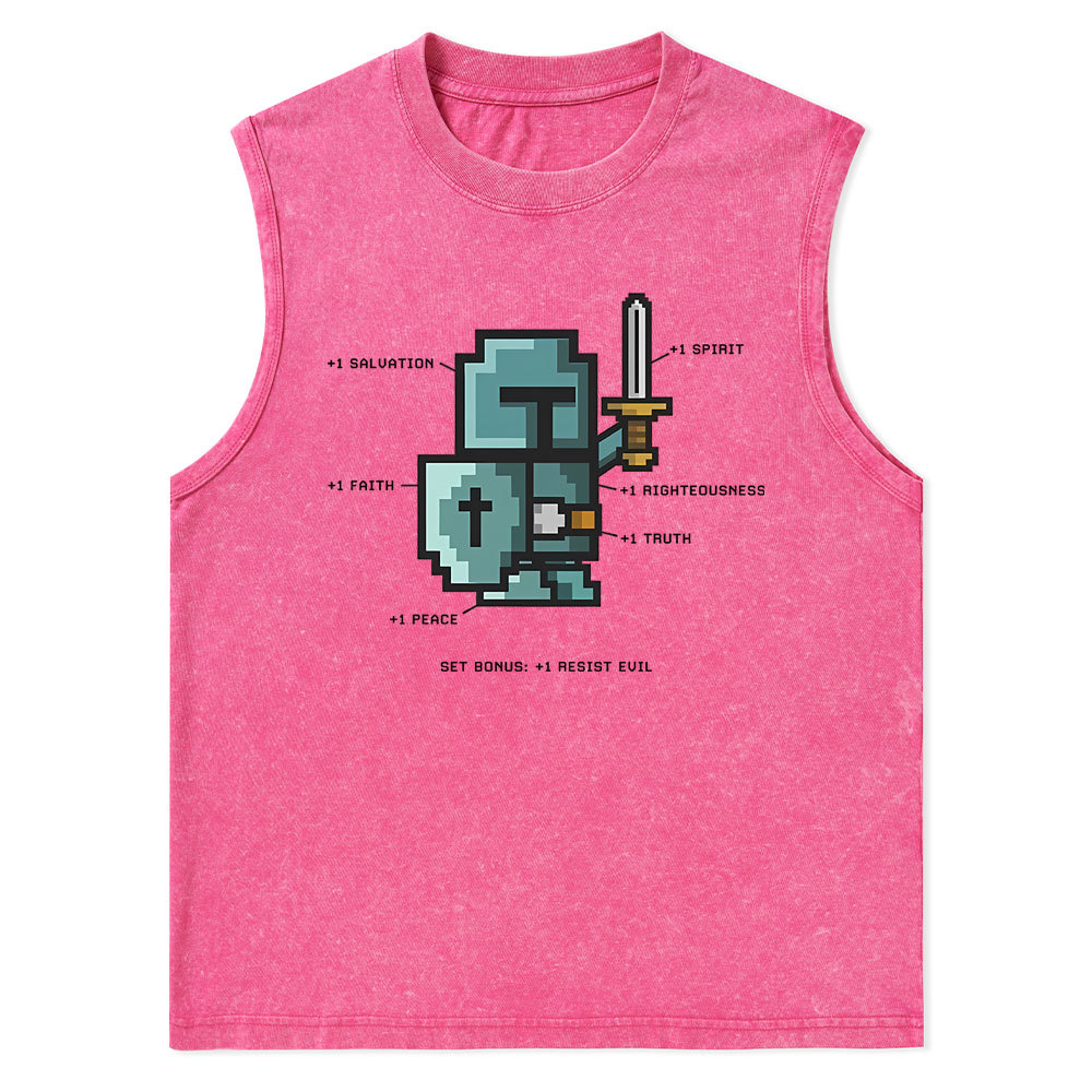 The Spirit of the Warrior Christian Washed Tank Top