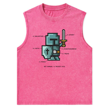 The Spirit of the Warrior Christian Washed Tank Top