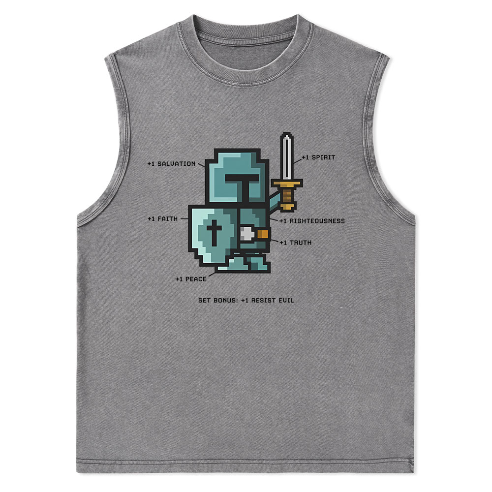The Spirit of the Warrior Christian Washed Tank Top