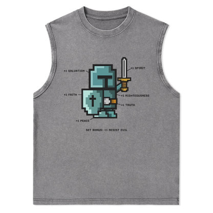 The Spirit of the Warrior Christian Washed Tank Top