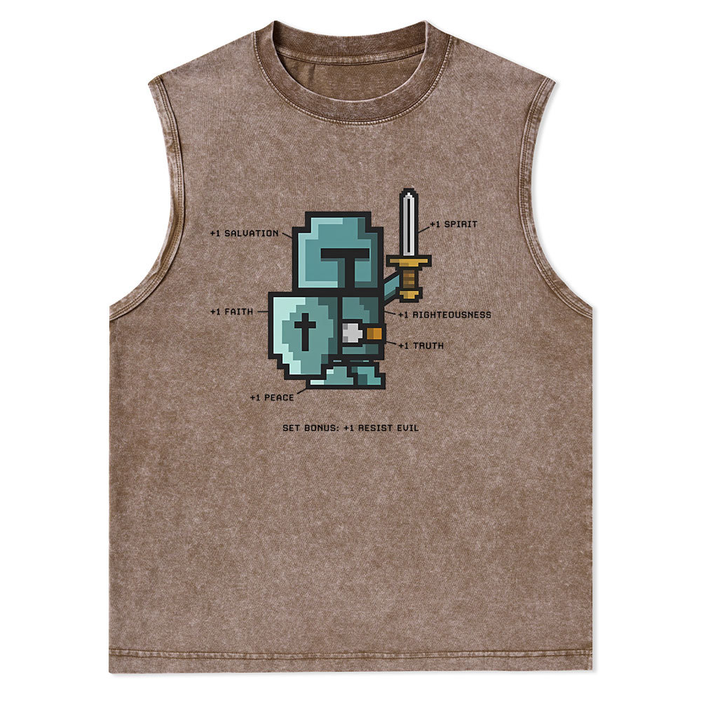 The Spirit of the Warrior Christian Washed Tank Top