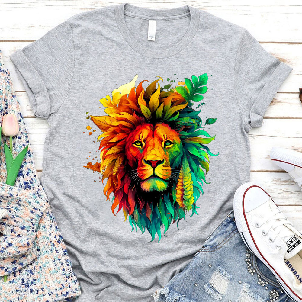 The Stare Of Lion Christian T-Shirt