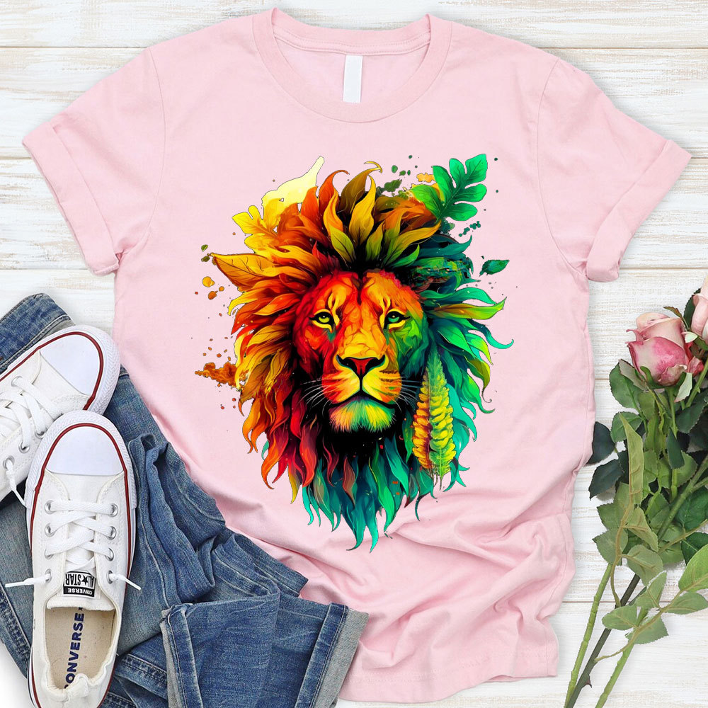 The Stare Of Lion Christian T-Shirt
