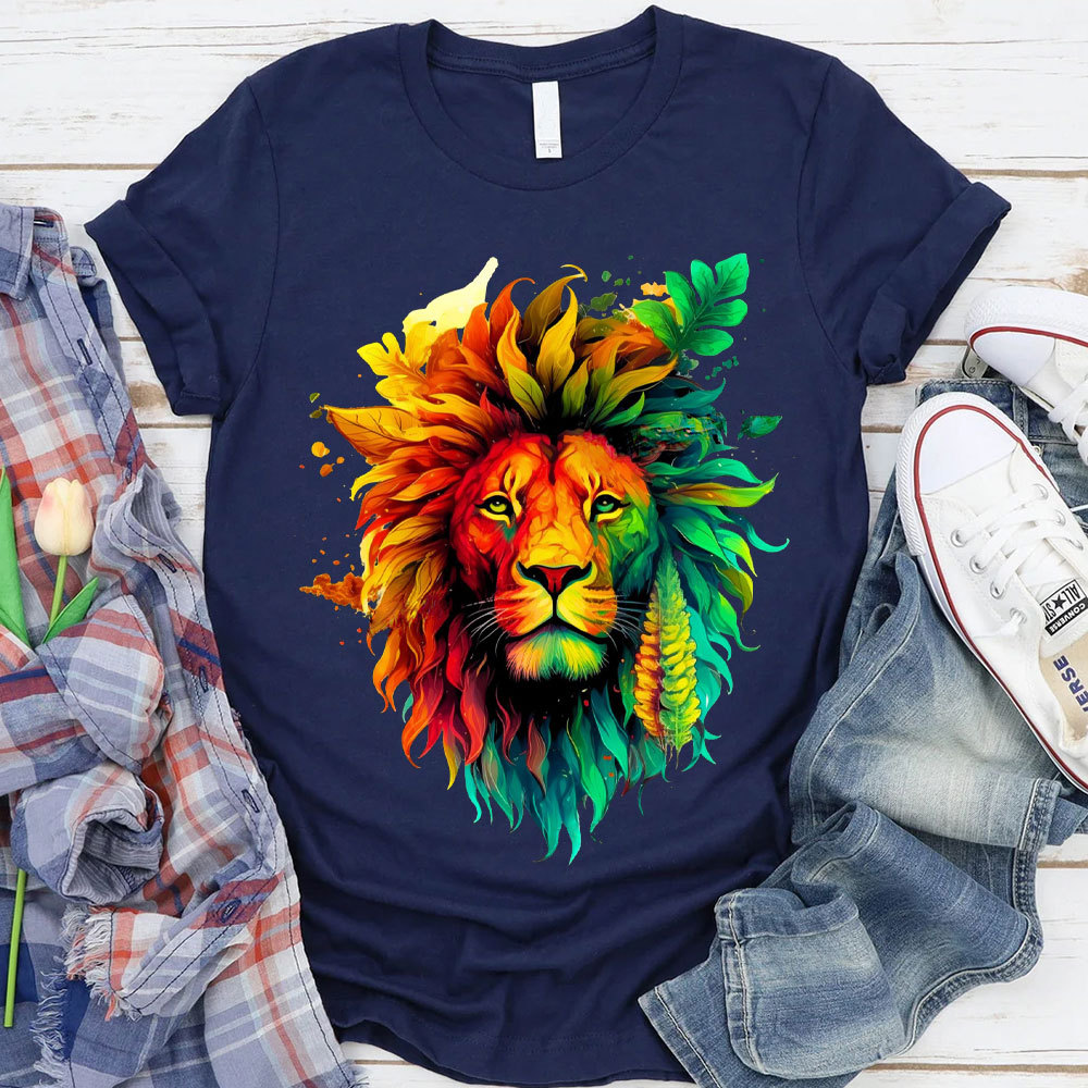 The Stare Of Lion Christian T-Shirt