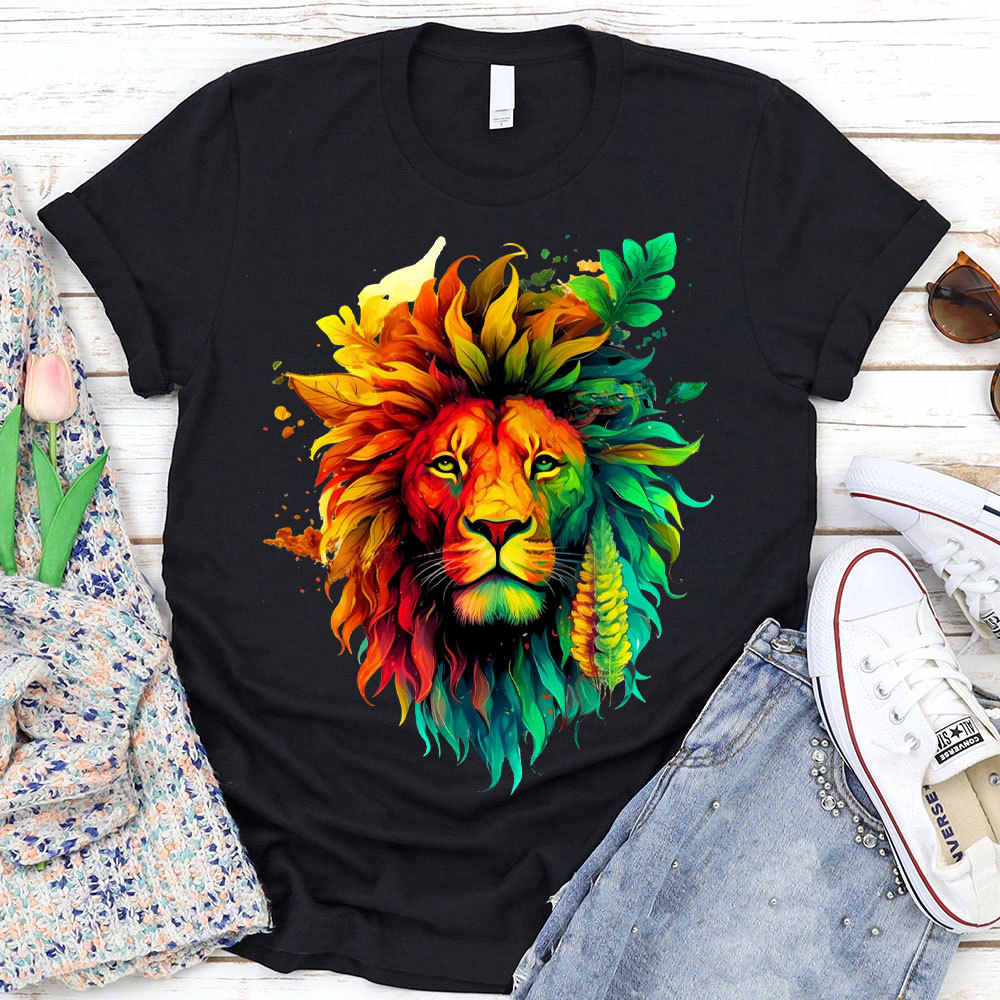 The Stare Of Lion Christian T-Shirt