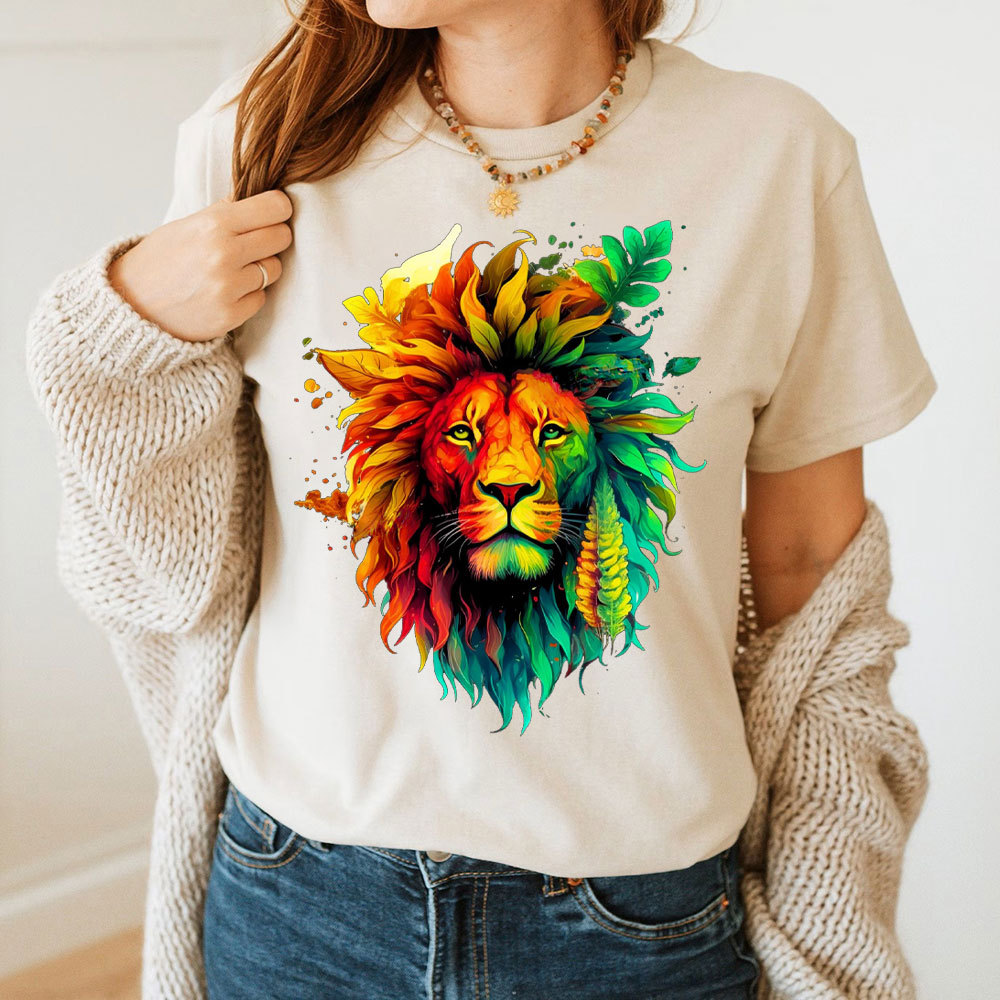 The Stare Of Lion Christian T-Shirt