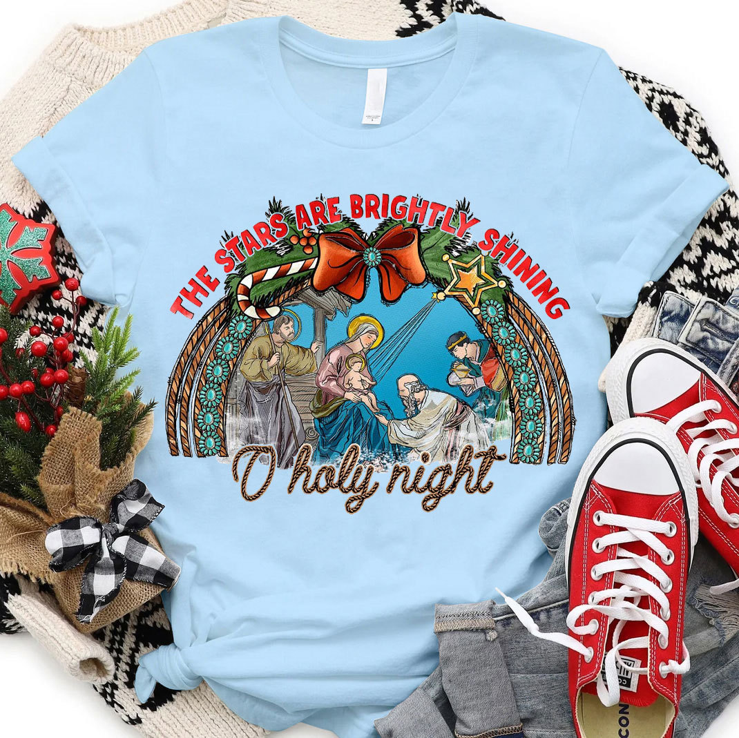 The Stars Are Brightly Shinning Christian T-Shirt