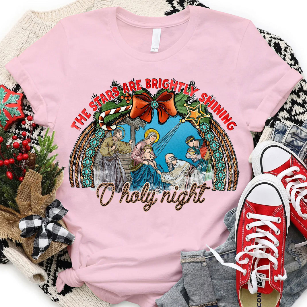 The Stars Are Brightly Shinning Christian T-Shirt