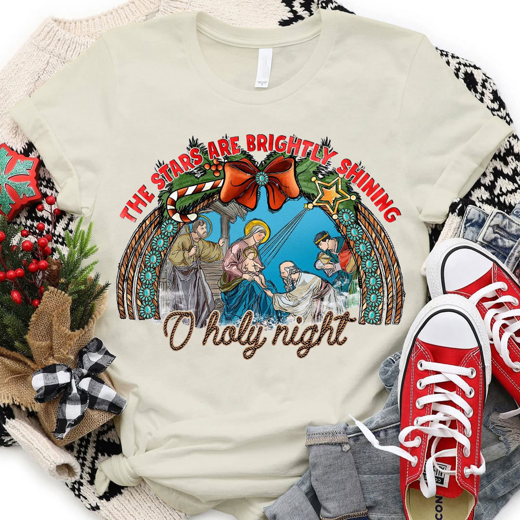The Stars Are Brightly Shinning Christian T-Shirt