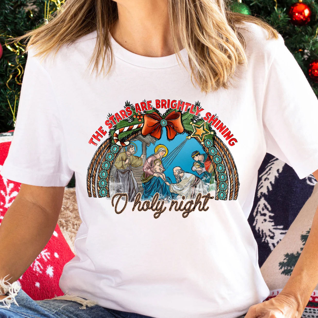 The Stars Are Brightly Shinning Christian T-Shirt