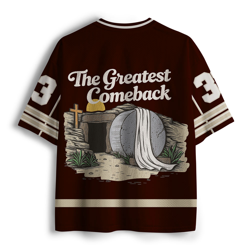 The Stone Was Rolled Away Christian Mesh Jersey