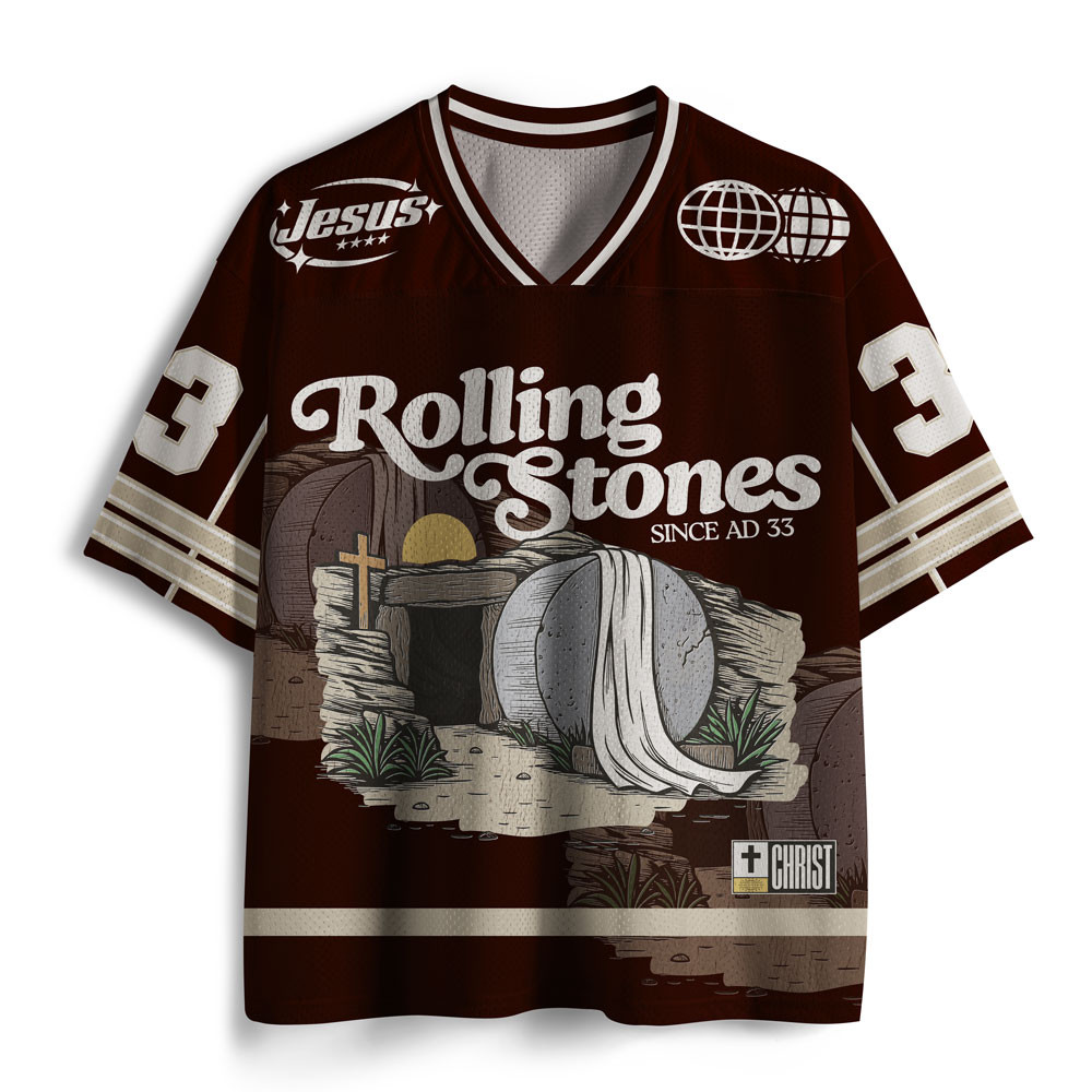 The Stone Was Rolled Away Christian Mesh Jersey
