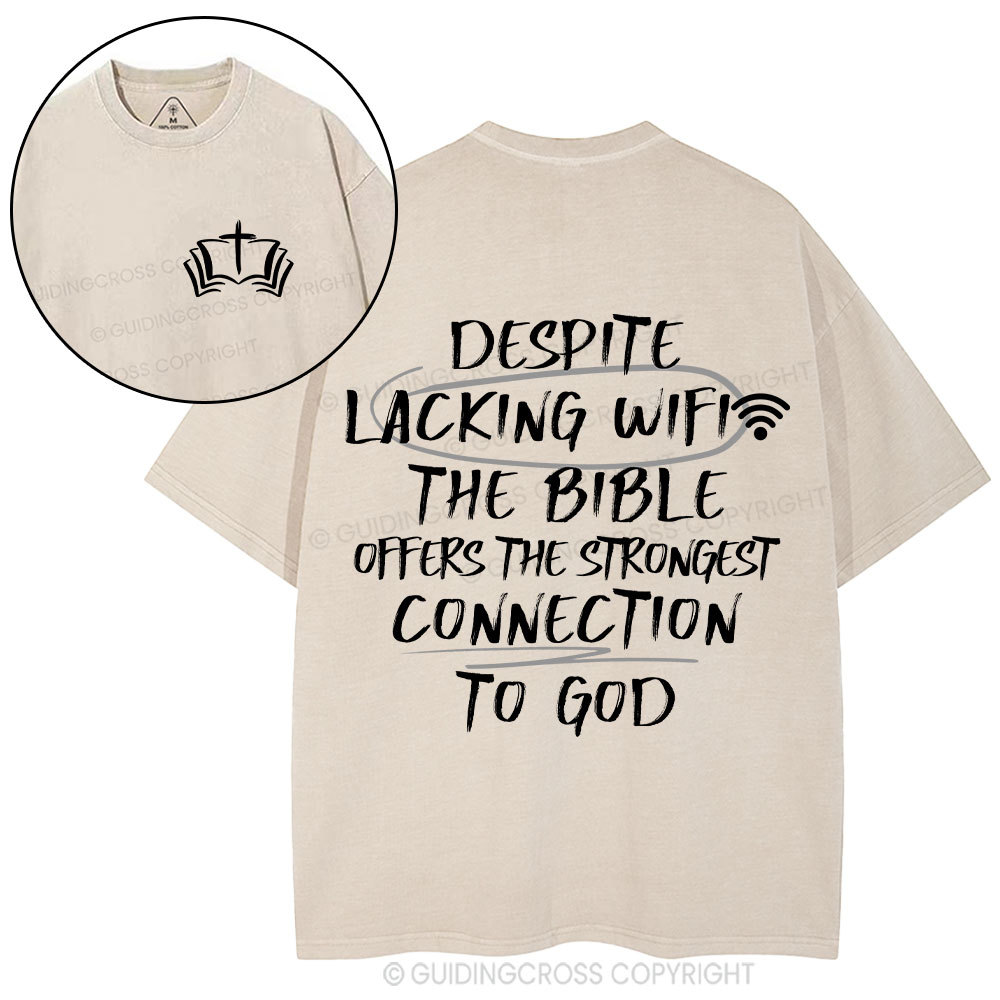 The Strongest Connection To God Christian Washed T-Shirt