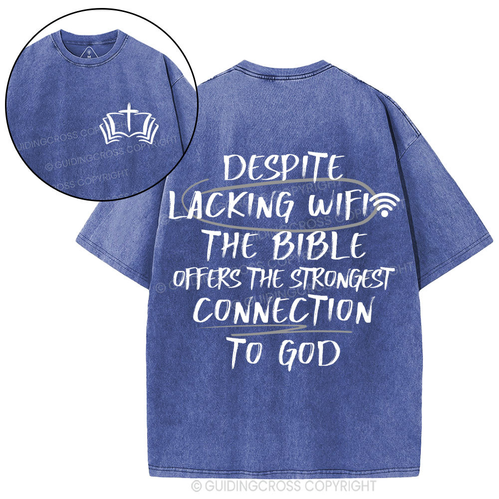 The Strongest Connection To God Christian Washed T-Shirt