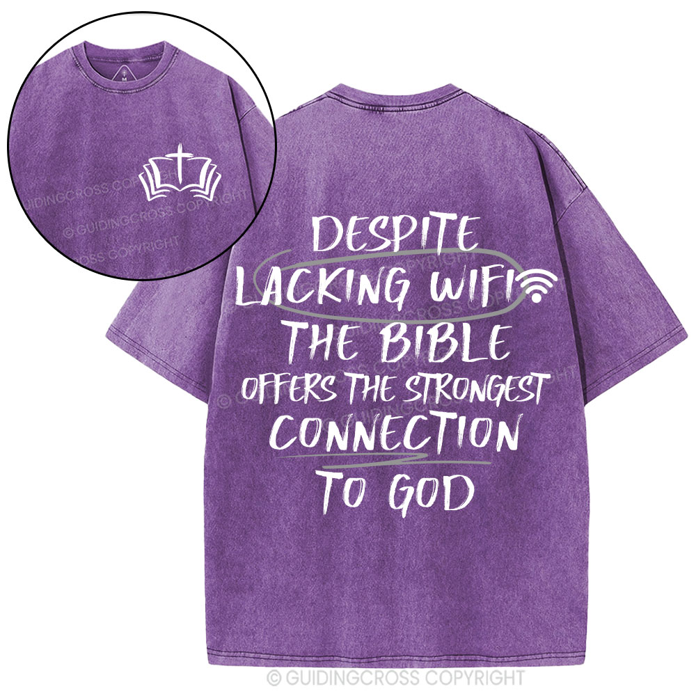 The Strongest Connection To God Christian Washed T-Shirt