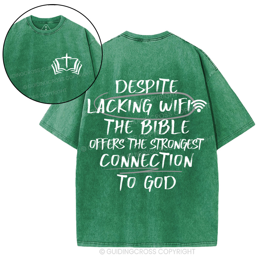 The Strongest Connection To God Christian Washed T-Shirt