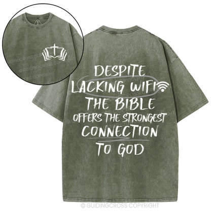 The Strongest Connection To God Christian Washed T-Shirt