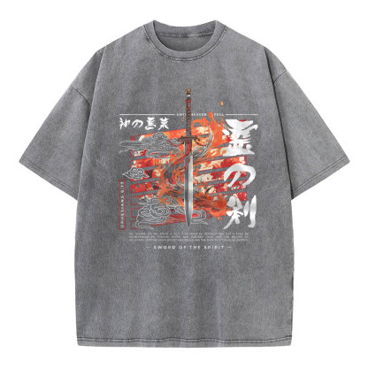 The Sword Of Weapen Christian Washedd T-Shirt