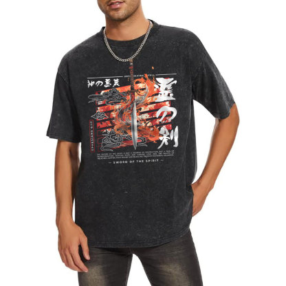 The Sword Of Weapen Christian Washedd T-Shirt