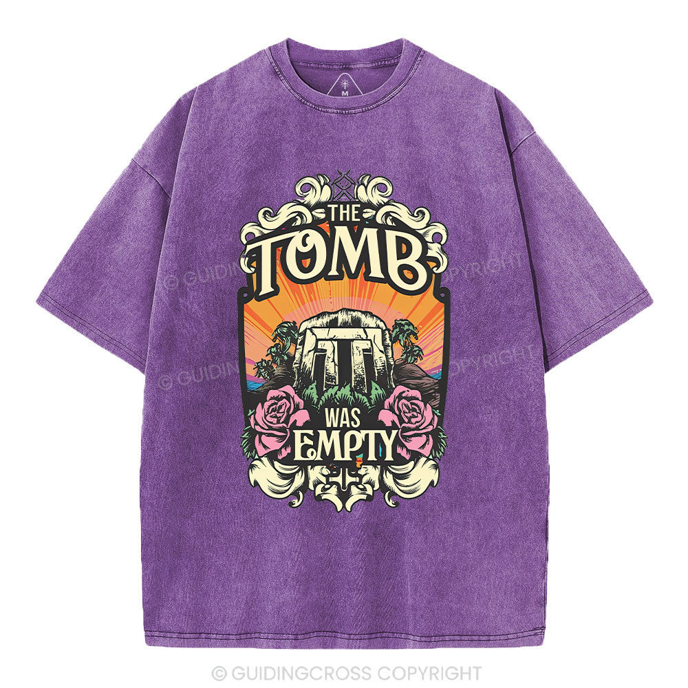 The Tomb Is Empty Christian Washed T-Shirt