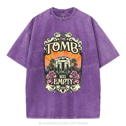 The Tomb Is Empty Christian Washed T-Shirt