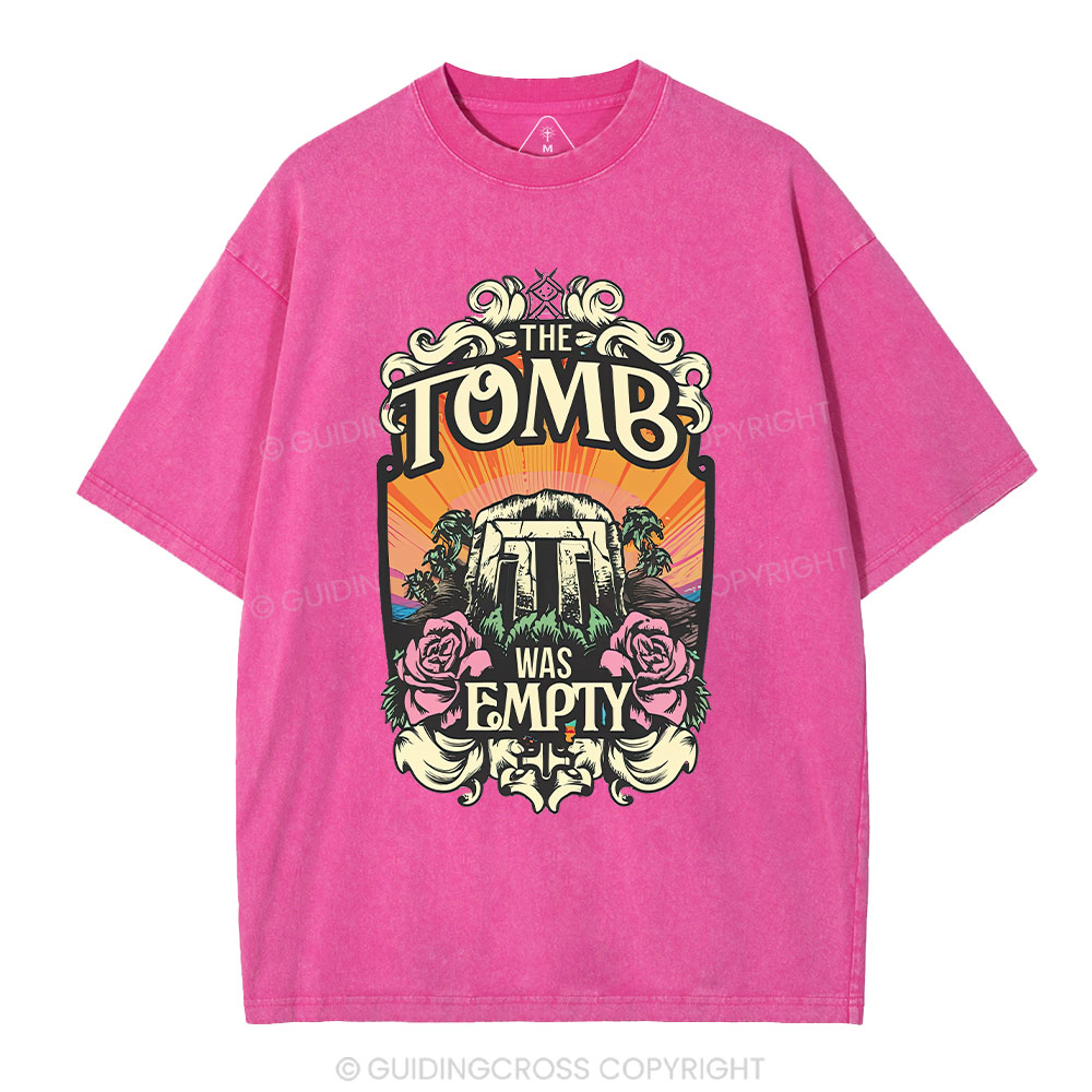 The Tomb Is Empty Christian Washed T-Shirt