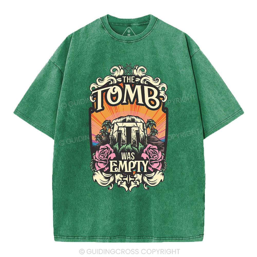 The Tomb Is Empty Christian Washed T-Shirt