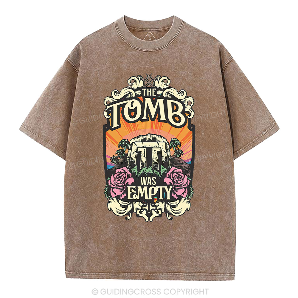 The Tomb Is Empty Christian Washed T-Shirt