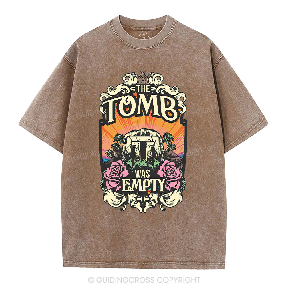 The Tomb Is Empty Christian Washed T-Shirt