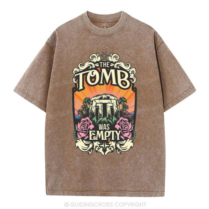 The Tomb Is Empty Christian Washed T-Shirt