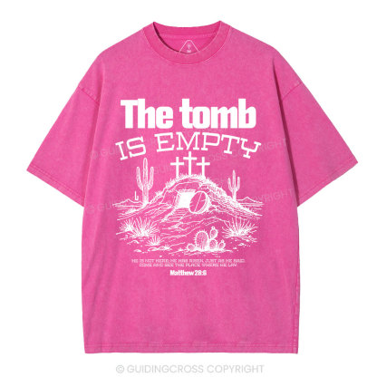 The Tomb Is Empty Christian Washed T-Shirt