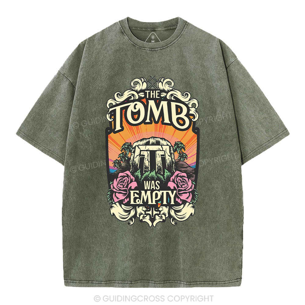 The Tomb Is Empty Christian Washed T-Shirt