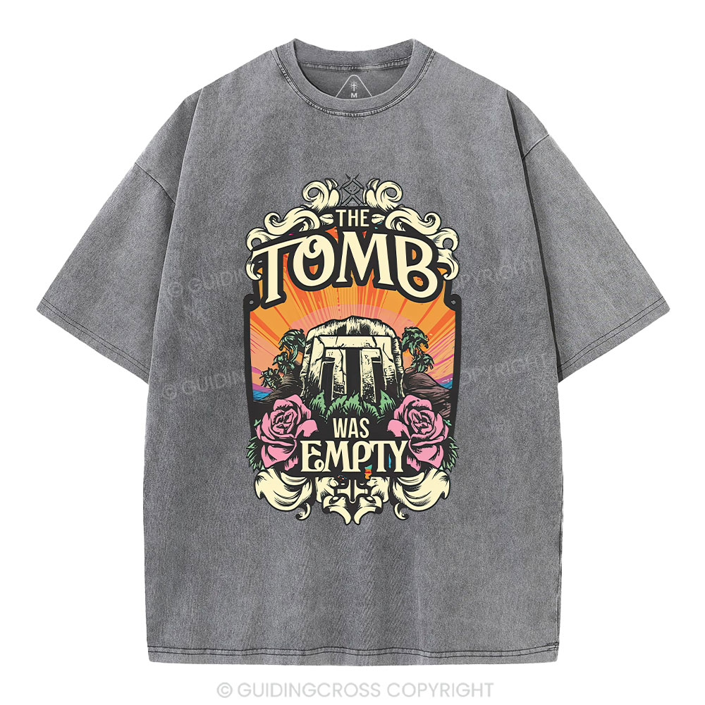 The Tomb Is Empty Christian Washed T-Shirt