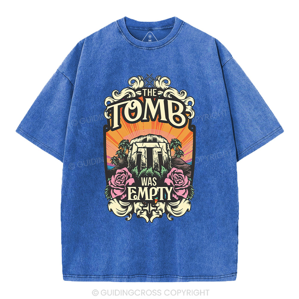 The Tomb Is Empty Christian Washed T-Shirt