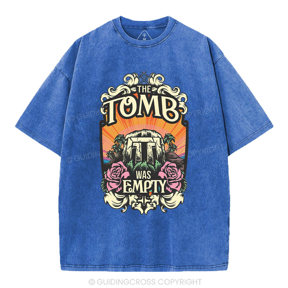 The Tomb Is Empty Christian Washed T-Shirt
