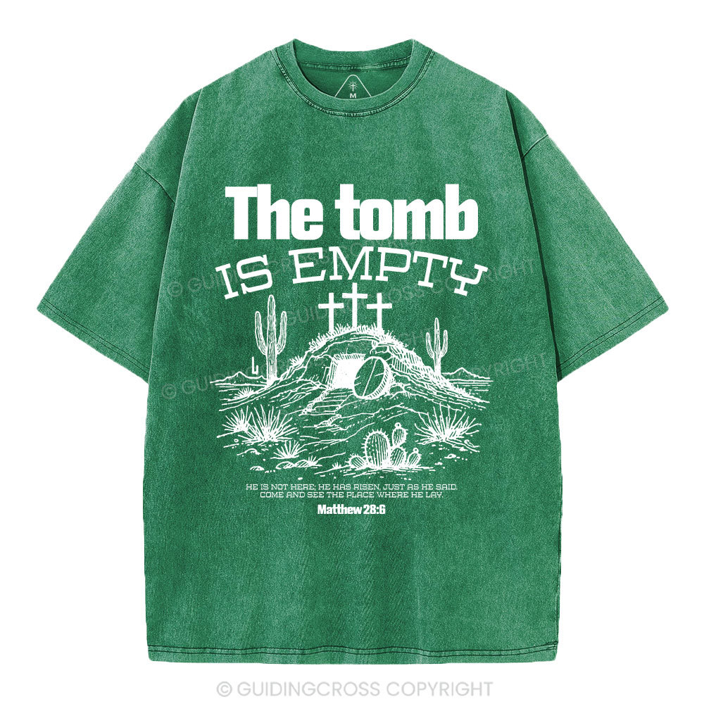 The Tomb Is Empty Christian Washed T-Shirt
