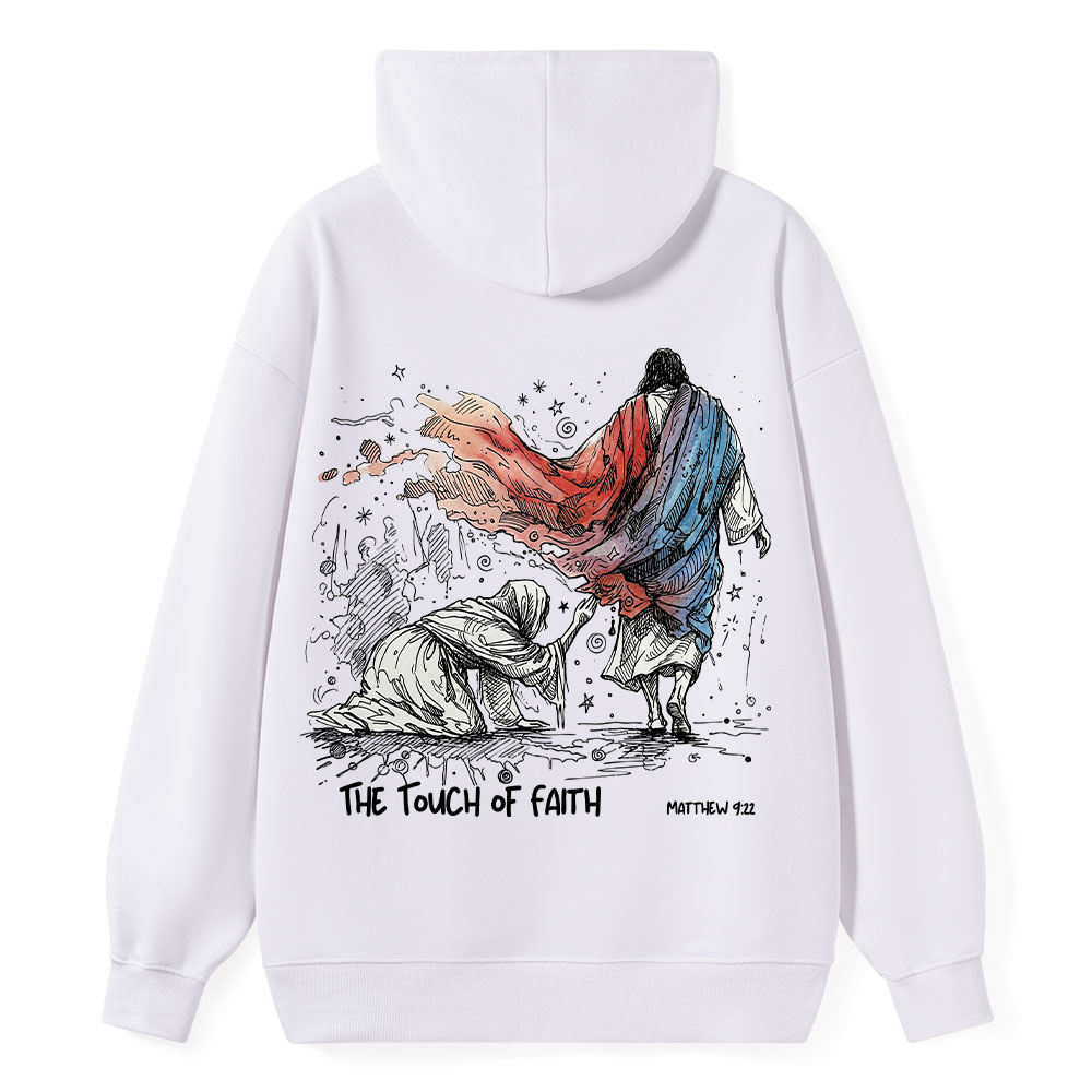 The Touch Of Faith Christian Classic Hoodie
