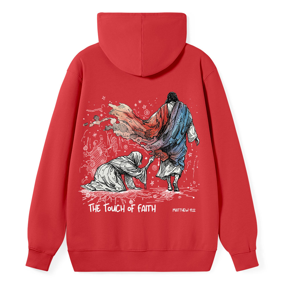 The Touch Of Faith Christian Classic Hoodie